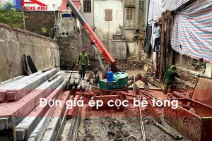 Tìm hiểu về ép cọc bê tông – quy trình và báo giá ép cọc bê tông tại Hà Nội
