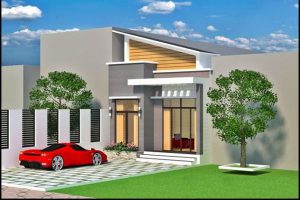 Mẫu nhà cấp 4 mái lệch 3 phòng ngủ