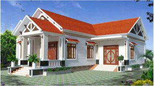 Nhà cấp 4 mái thái 5x20 chữ l