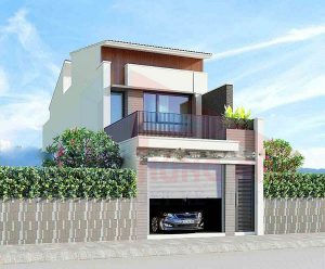 Thiết kế nhà 4x15 có gara