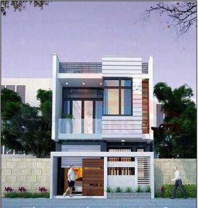Mẫu nhà 6x15m có gara