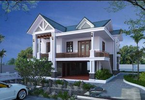 Nhà 2 tầng 8x12m có gác lửng