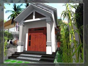 mẫu nhà cấp 4 có gác lửng mái thái