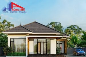 mẫu nhà cấp 4 mái nhật