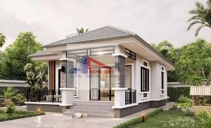 nhà cấp 4 mái nhật hiện đại