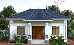 nhà cấp 4 mái nhật nông thôn