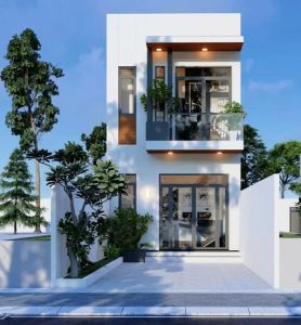 mẫu thiết kế nhà ống 2 tầng