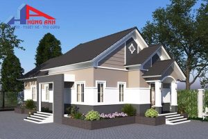 nhà cấp 4 mái nhật 2 mặt tiền