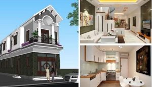 thiết kế nhà ống 2 tầng mái thái