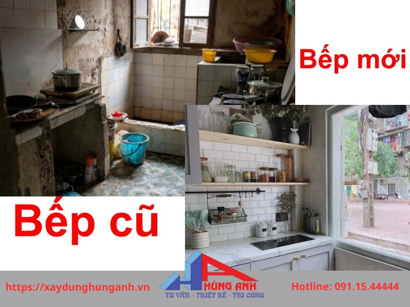 cải tạo không gian bêp