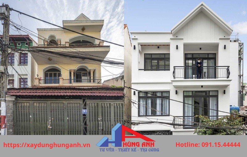 cải tạo mặt tiền nhà cũ