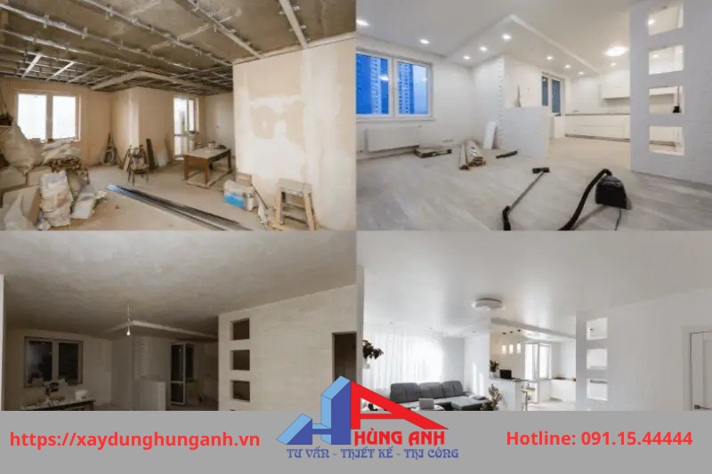 cải tạo phòng khách cũ