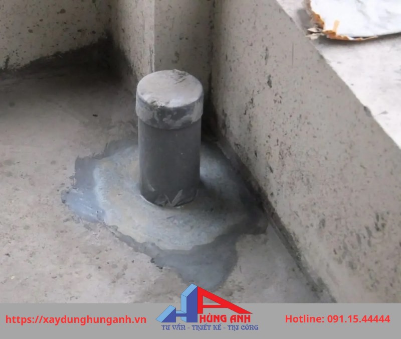 chống thấm cổ ống xuyên sàn