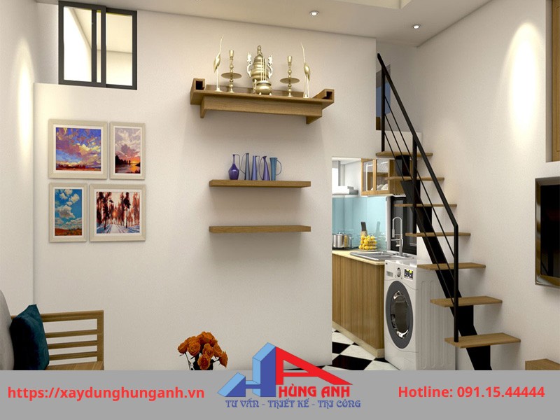 gác lửng nhà tập thể