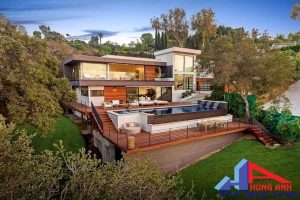 nhà vườn trên đồi