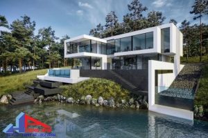 nhà vườn trên đồi