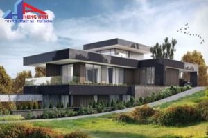 nhà vườn trên đồi