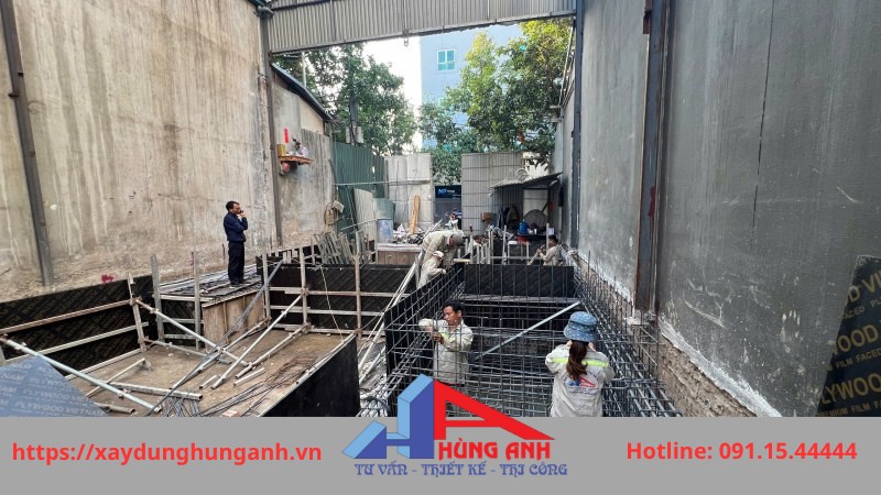 thi công móng nhà