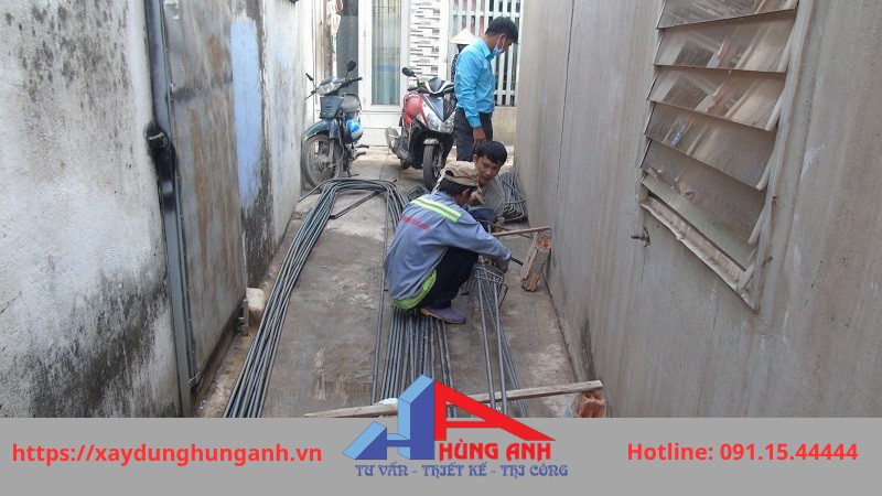 thi công nhà trong ngõ nhỏ