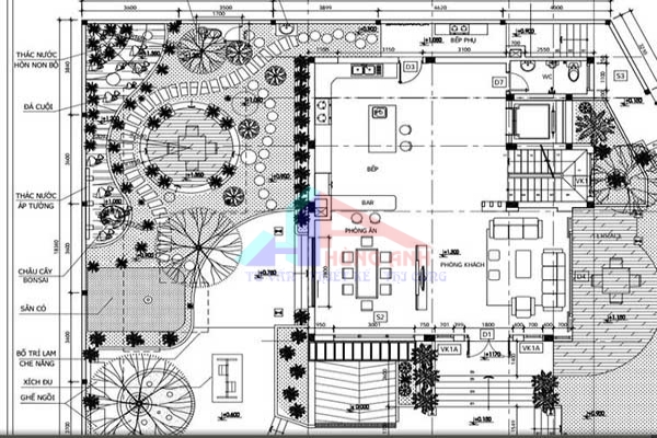 bản vẽ thiết kế nhà vườn
