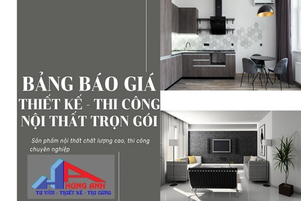 bảng giá thi công nội thất