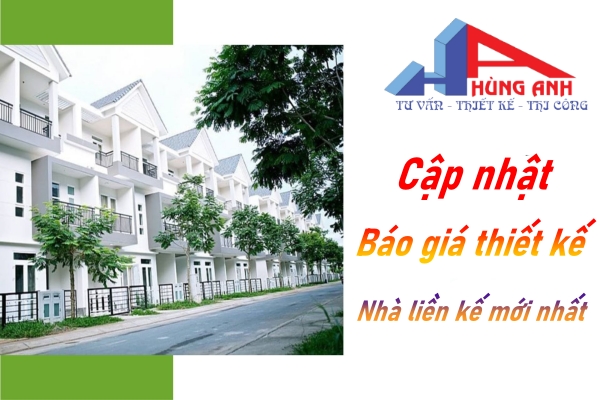 báo giá thiết kế nhà liền kề