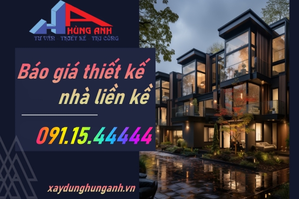 giá thiết kế nhà liền kề