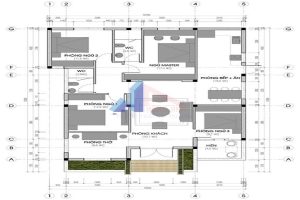 bản vẽ mặt bằng nhà vườn