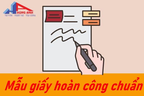 mẫu giấy hoàn công nhà