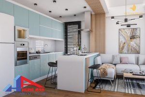 Thiết kế nội thất bếp chung cư