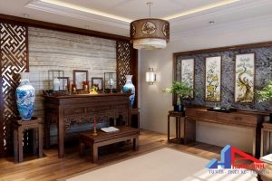 Thiết kế nội thất phòng thờ sang trọng