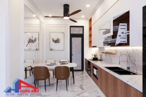 Thiết kế nội thất bếp nhà ống