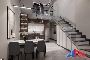 Thiết kế nội thất bếp nhà ống đẹp