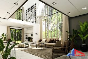Phong cách thiết kế phòng khách hiện đại