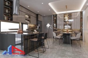 Thiết kế nội thất bếp biệt thự