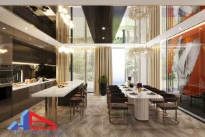 Thiết kế nội thất bếp biệt thự