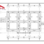 bản vẽ móng băng 1 phương