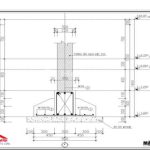 bản vẽ móng băng 1 phương