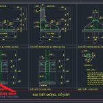 Bản vẽ móng băng 2 phương