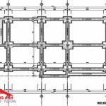 Bản vẽ móng nhà cấp 4 mái tôn