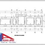 Bản vẽ móng băng 2 phương