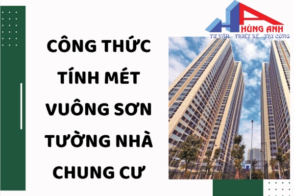 Cách tính mét vuông sơn tường nhà chung cư