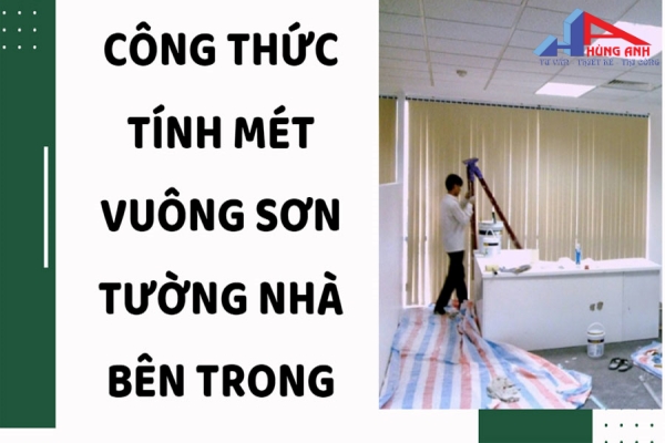 Cách tính mét vuông sơn nhà bên trong