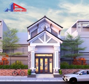 Mẫu nhà gác lửng 5x15 mái thái