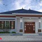 mẫu nhà cấp 4 4 phòng ngủ 120m2 mái nhật