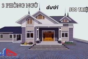 Tổng hợp những mẫu nhà 3 phòng ngủ dưới 500 triệu đẹp như nhà xây tiền tỷ