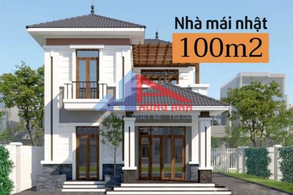 nhà mái nhật 2 tầng 100m2