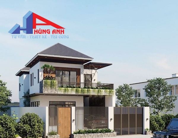 Chi phí xây dựng nhà 2 tầng mái Nhật 100m2