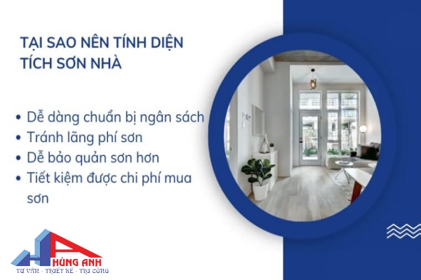 tại sao nên tính diện tích sơn tường 