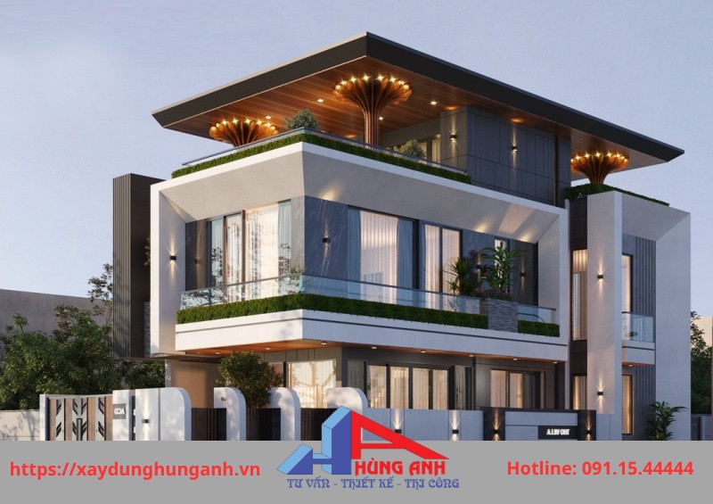mẫu nhà 2 tầng hiện đại